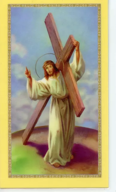 THE CROSS IN MY POCKET N - Laminated  Holy Cards.  QUANTITY 25 CARDS