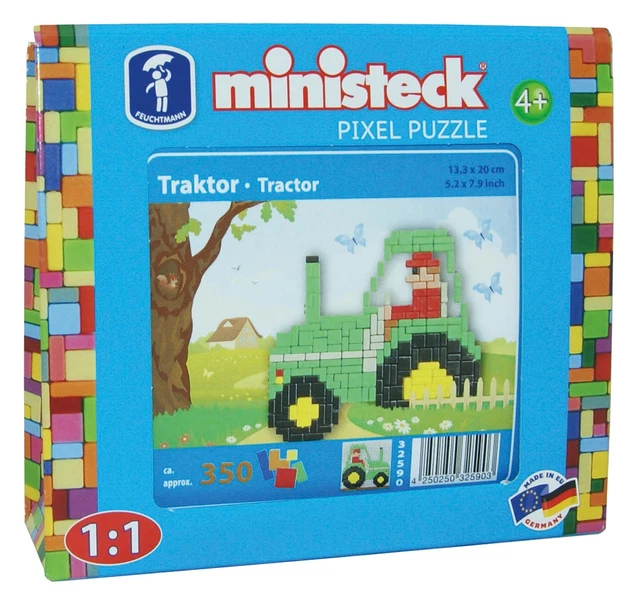 Feuchtmann 32590 Farm-Tractor Travelbox-Ca. 300 Pieces, Multi Colour