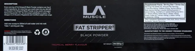 Stripper grasso polvere nera - 13 ingredienti potente formula polvere brucia grassi 3