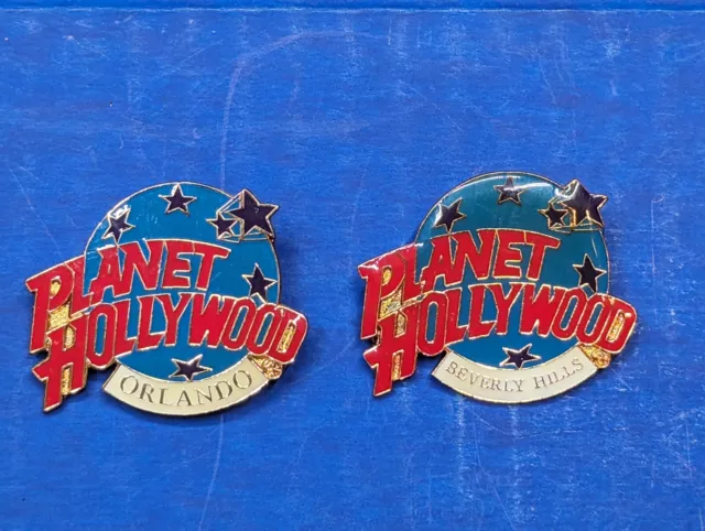 Planet Hollywood Orlando, & Beverly Hills Lapel Pin Pinback Vintage