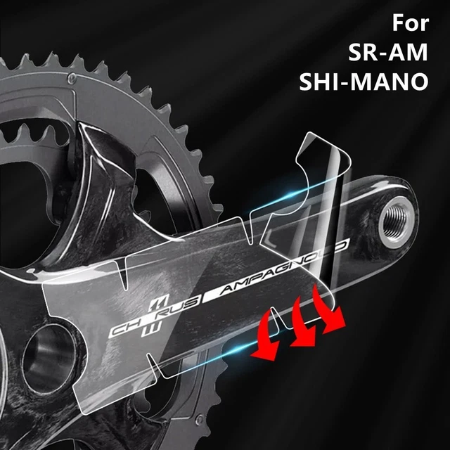 1x Crank Set Stickers Decals Road MTB Bike Bicycle Adhesive TPH For-SRAM/SHIMAN0