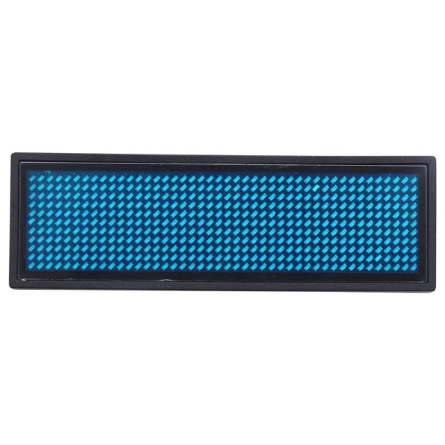 Programmable LED Digital Scrolling Message Name Tag Id Badge(11x44 Pixels) () Z2