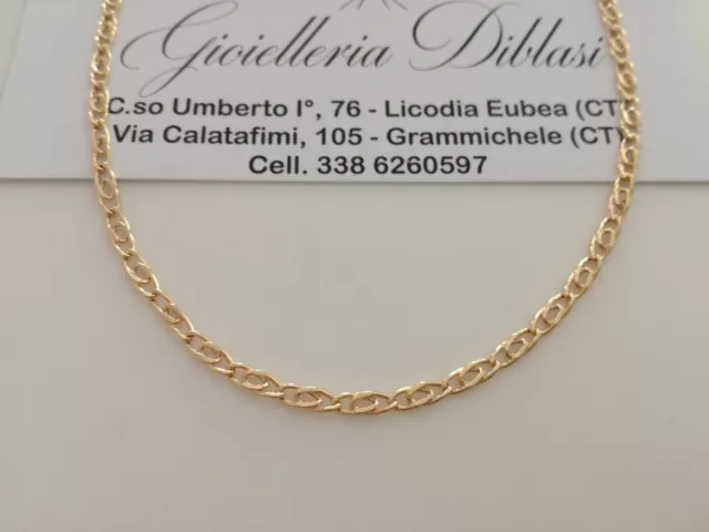 COLLANA ORO 18 Karati 750% CATENA COLLIER Uomo Donna ORO Giallo Made in italy