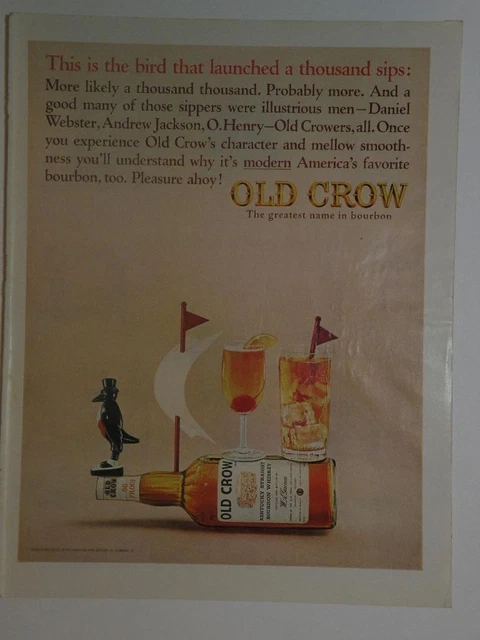 Magazine Ad* - 1964 - Old Crow Whiskey