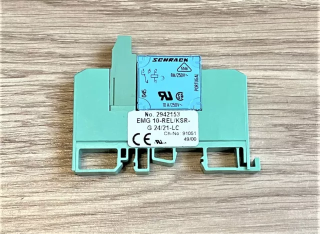 Schrack Relay Module  Emg 10-Rel/Ksr-G 24/21-Lc 2942153