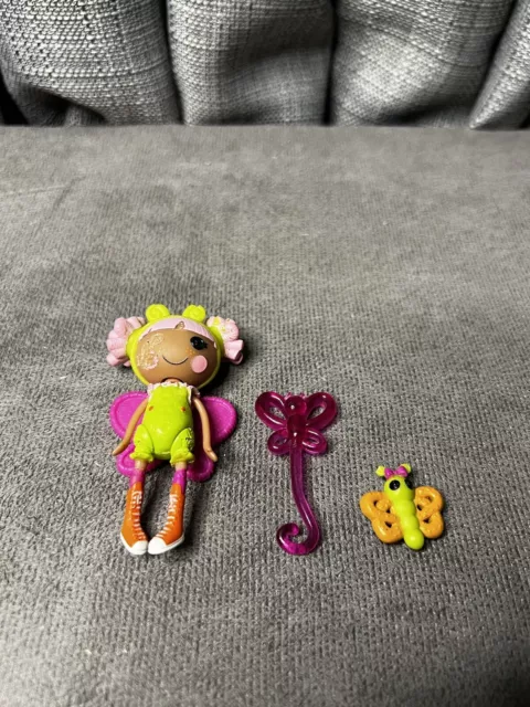 Lalaloopsy Silly Funhouse Blossom Flowerpot Mini Doll 3" Wand Pet Butterfly