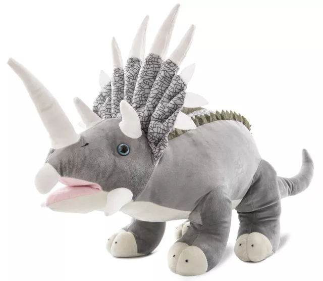 PLÜSCHTIER DINOSAURIER TRICERATOPS - 50 cm - NEU Dino Plüsch-dino Kuscheltier