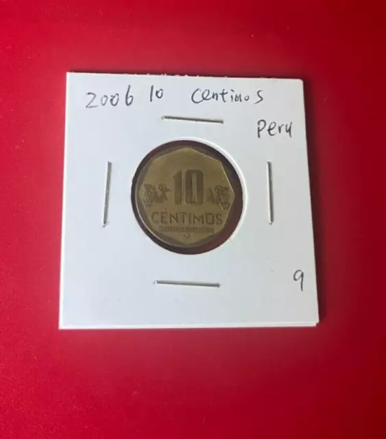 2006 Peru coin 10 centimos - Nice World Coin !!!