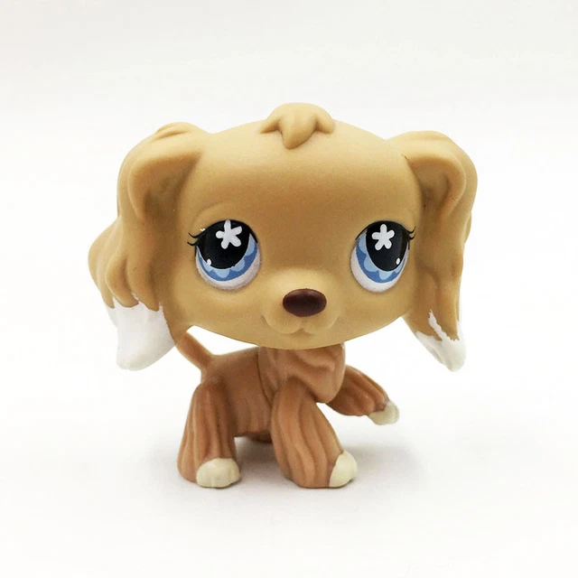 RARE LITTLEST PET shop rare toys 568 Animal Brown Cocker Spaniel Dog ...