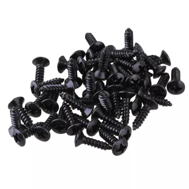 50X Tornillos para bajo de guitarra Scratchplate Pickguard O7W89807