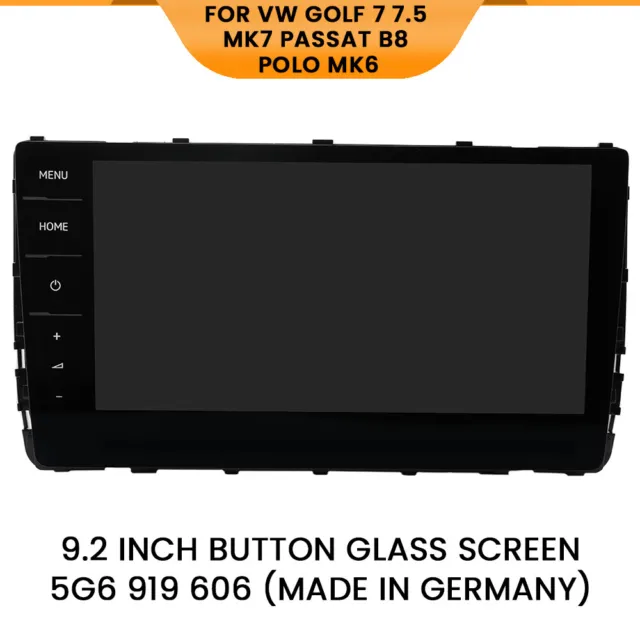 für VW Golf MK7 7.5 Passat B8 9.2" Autoradio Glas Display Discover 5G6 919 606