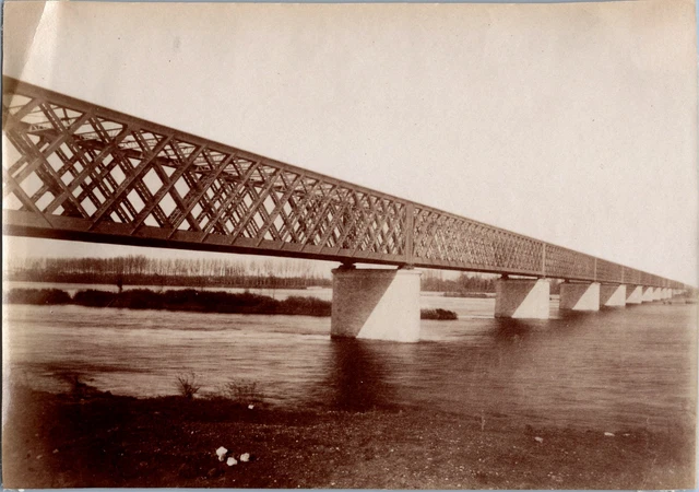 Tirage Albuminé Vintage Périgueux 1880 - Pont Cassé Et Clouterie - Photo Ancienne Originale