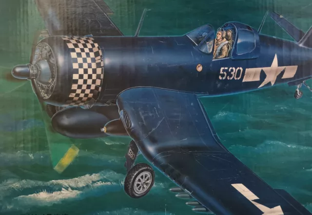 Trumpeter USN Vought F4U-1D Corsair in 1:32 mit YaHu Cockpit (Tamiya) + Decals