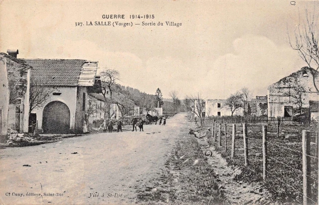 GUERRE 191415 La Salle (Vosges) FranceSortie Du Village WW1 Photo