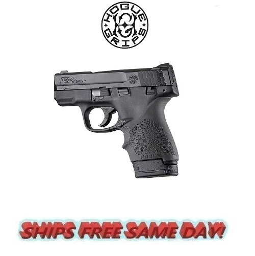 thumbnail image 2 of Hogue Handall Beavertail Grip Sleeve For M&P Shield 9mm & .40 S&W – Black – Model 18400 2 of 5
