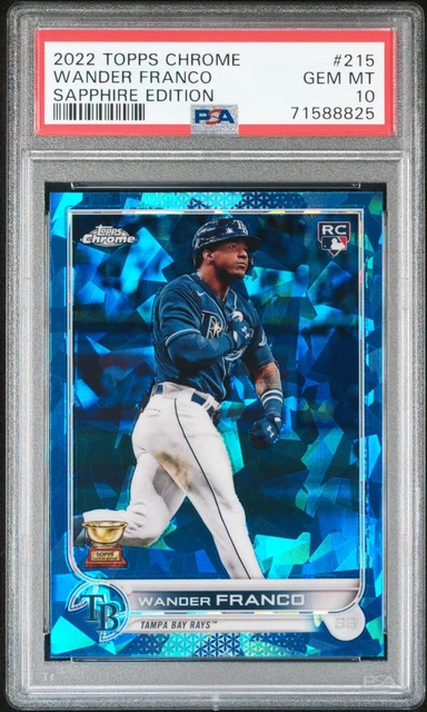 2022 Topps Chrome Wander Franco Sapphire Edition PSA 10 Rookie #215 RC GEM