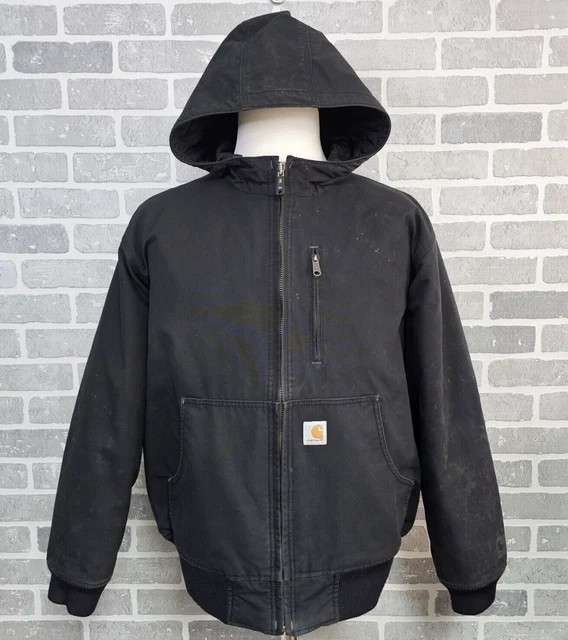 CARHARTT JEFFERSON QUICK Duck Active Jacket L Black Bleach Splatter 101493 79.89 PicClick