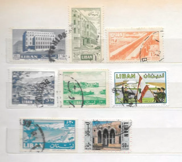 Lot Briefmarken Libanon Liban verschiedene Jahre und Motive gestempelt