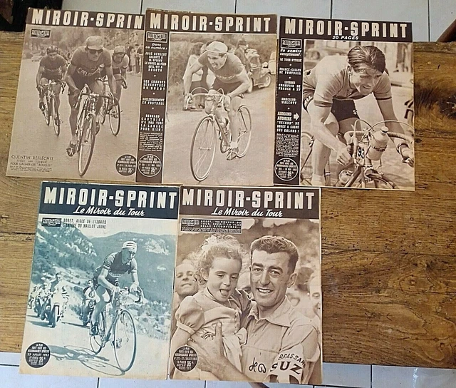 Lot De 3 Magazines Miroir Sprint Vintage - Années 1949, 1952, 1953 - Cyclisme Français Ancien