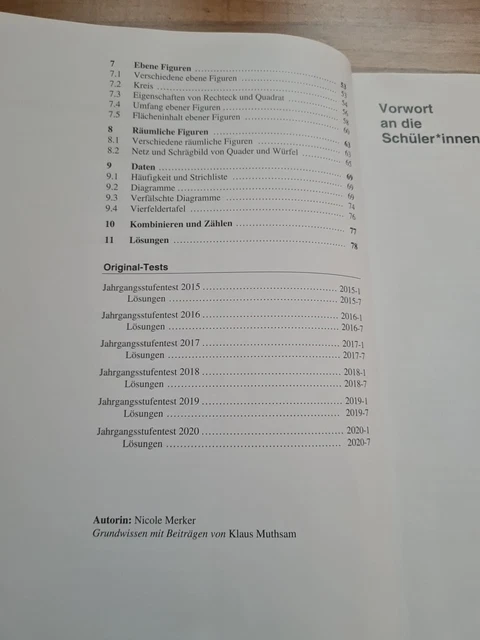 Jahrgangsstufentest Bayern Gymnasium Mathe 6 Klasse übungen MATHEMATIK KLASSE 6 Jahrgangsstufentest Realschule Bayern 2021 EUR 7,80