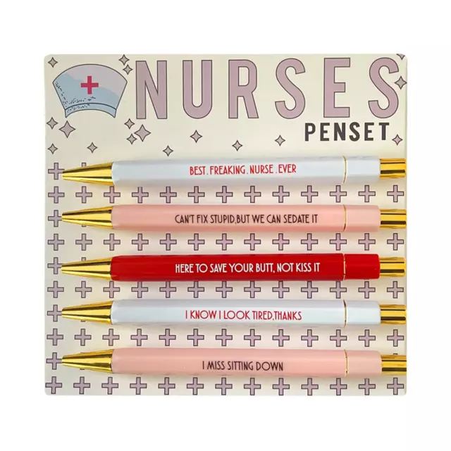 5Pcs Nurses Pen with Mood  Multifunctional Portable Funny Nurses Ballpoint2339