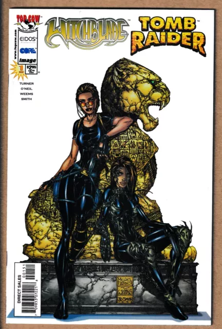 Top Cow/Image _ Witchblade/Tomb Raider # 1 _ Vfn+ _ 1998 _ 1St Print _