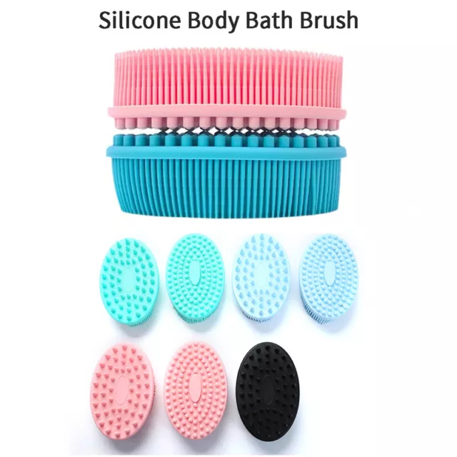 Silicone Body Brush Baby Shower Sponge Dry Massage Bath Towel For Body BastY-wf