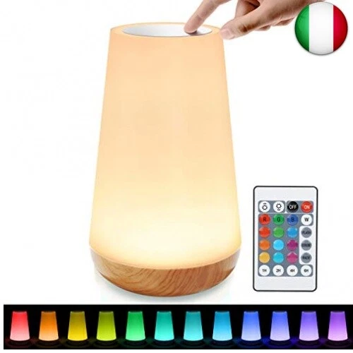 tronisky Luce Notturna LED, Lampada da Comodino Controllo Tattile Dimmerabile
