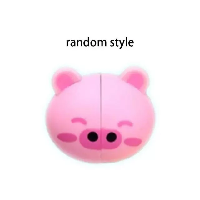 Kids Cute Cartoon Animal Head Shaped Toothbrush Holder Cover Two Suction Cup