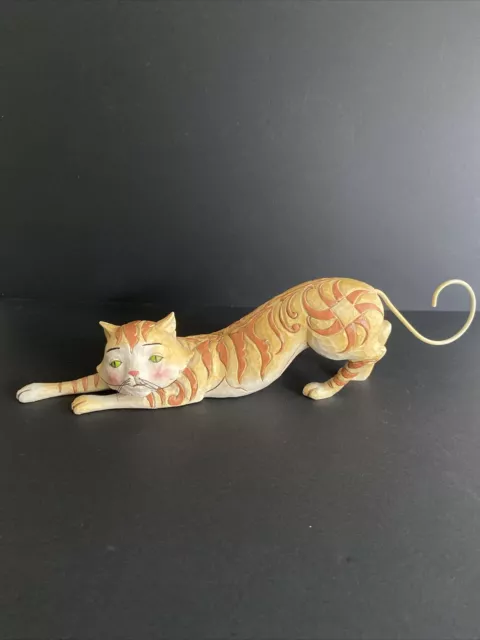 Jim Shore Heartwood Creek "Tabitha" Ginger Cat Figurine Ornament