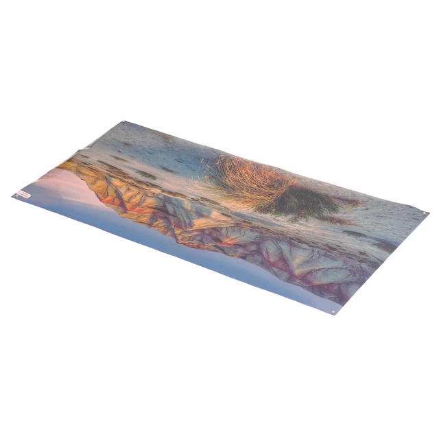 Affiche D'aquarium Mountain Desert Pattern Auto-Adhésif 3D PVC Fish Background