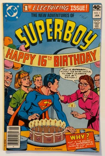The New Adventures of SUPERBOY 1 DC Bronze Age Comic 1980