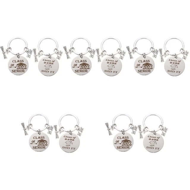 Lot De 12 Porte-clés Boule Disco Miroir Doré - Décorations Rétro Pour Voiture, Mariage, Fête - 2.3 Cm - 6