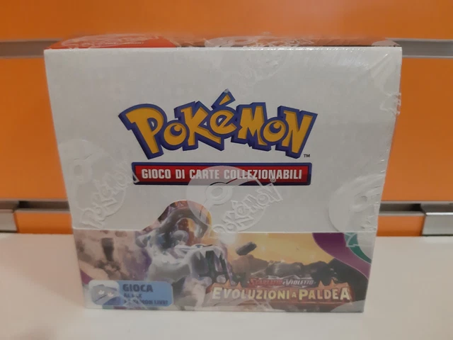 BOX CARTE POKEMON Scarlatto e Violetto: Evoluzioni a Paldea (36 buste ...