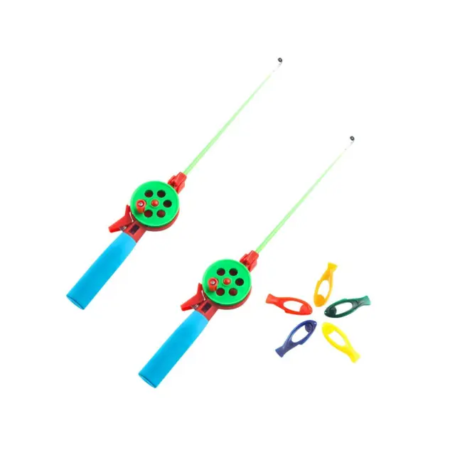 KIDS FISHING TOY Rod with 4 Fish Kid Children Baby Bath Time Fun Party Game  £5.99 - PicClick UK