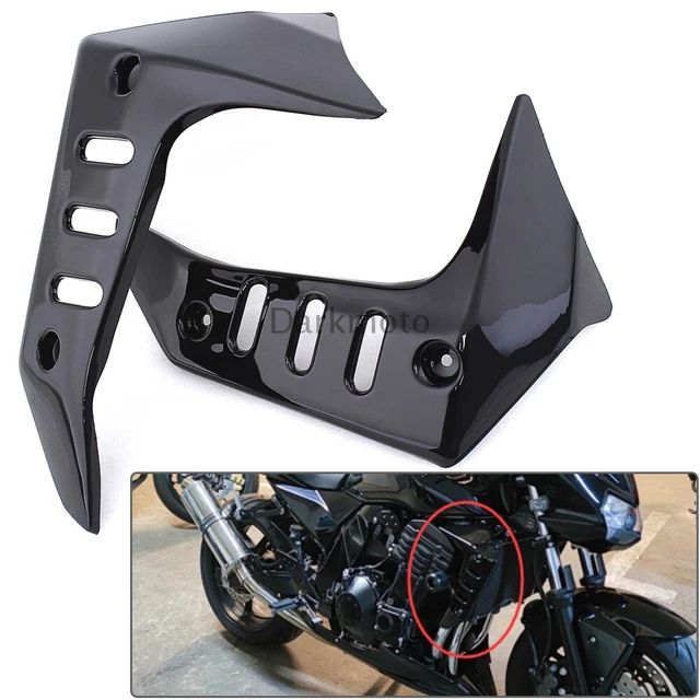 Kühlerabdeckung Für Kawasaki ER6N 2012-2016 - ABS Kunststoff Unlackiert Schwarz