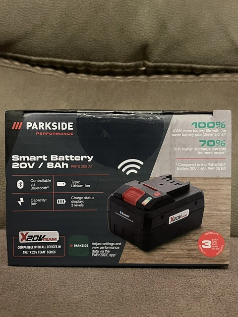NEW PARKSIDE 20V Smart 8Ah 20V Cell Balancing Bluetooth Battery ( PAPS