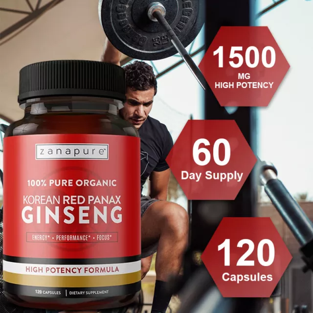 Koreanischer Roter Panax Ginseng - Energie und Ausdauer, Testosteron-Booster