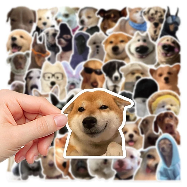 50PCS CUTE MEME Dog Stickers Corgi Shiba Inu Stickers Puppy Stickers ...