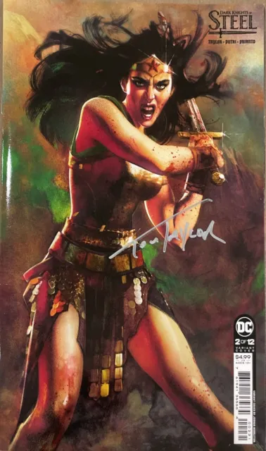 Dark Knights Of Steel #2 Joshua Middleton Variant Signed By Tom Taylor W/Coa
