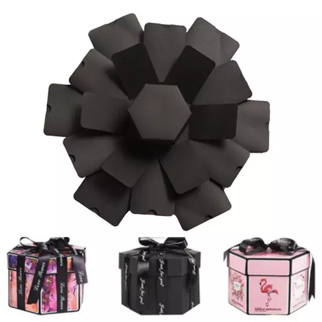 Hexagonal Multi-layer Explosion Box DIY Gift Box Scrapbook New Gifts Z5S0