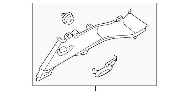 Genuine Kia Upper Quarter Trim 85860-D9100ED