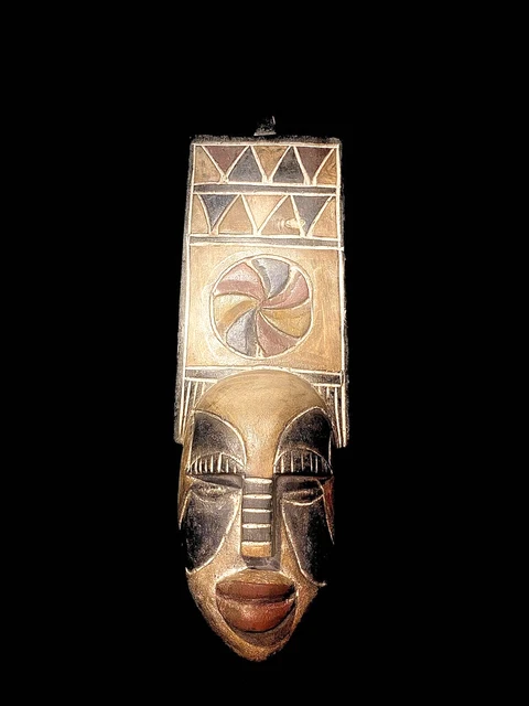 Bobo Plank Masks Antiques Wall Hanging Primitive Art Collectibles Wood-5879