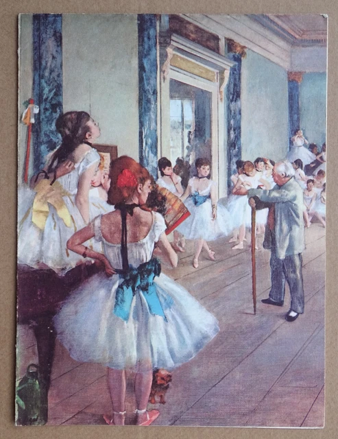 Menu orig Cie Chargeurs Réunis 1961 Paquebot Leclerc Edgar DEGAS Classe de Danse