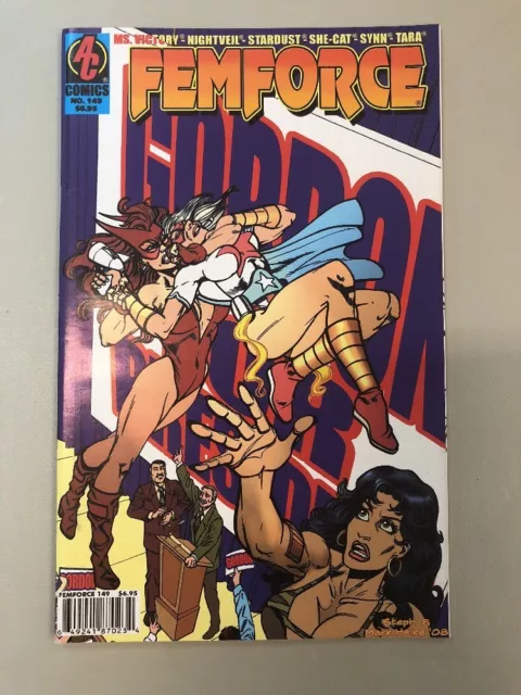 Femforce 149 AC comics Ms. Victory Nightveil Stardust She-cat Synn Tara Rare Htf