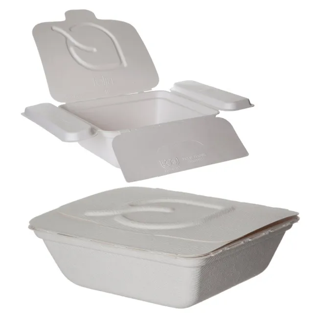 Eco-Products Folia Renewable & Compostable Bagasse Food Containers 6x5"