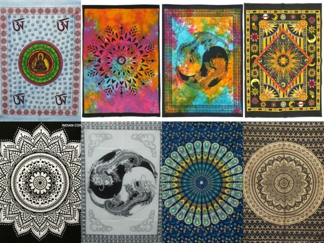 Hippie en vrac, vente en gros, Lot de 50 pièces, tapisserie indienne...