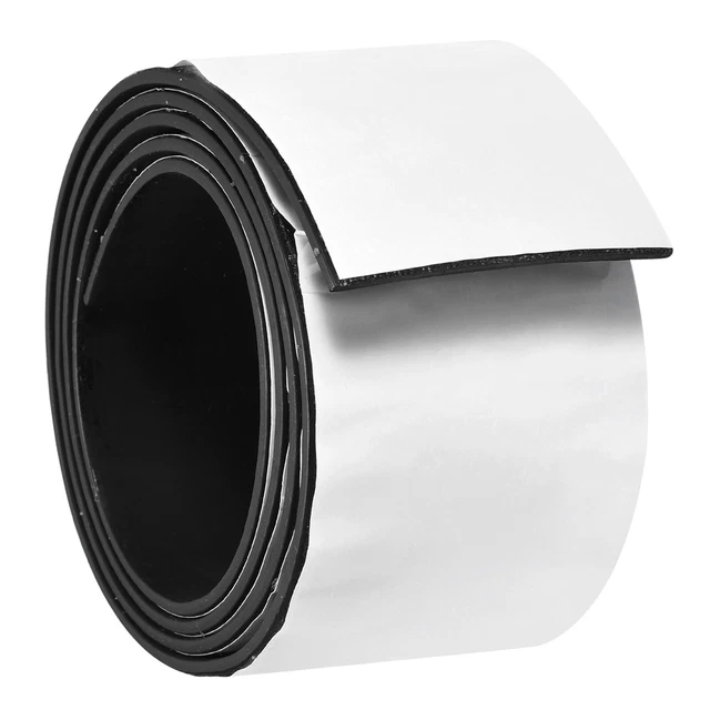 Adesivo Strisce di Gomma 1.6""B x 5/64""T x 10'L Foglio di Gomma Solido Rulli