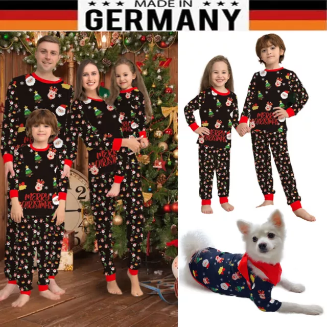 Weihnachten Pyjamas Familie Passende Erwachsene Kinder Baby Xmas Nachtwäsche PJs