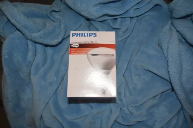 Infrarotlampe 150 Watt PHILIPS BR125IR E27 Kolben silber Front klar Birne